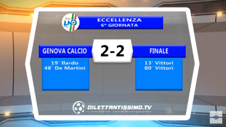 VIDEO – ECCELLENZA: Il servizio di Genova Calcio – Finale 2-2