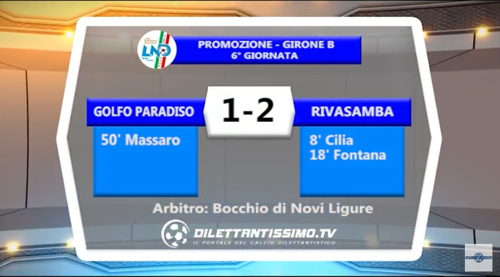 VIDEO – PROMOZIONE B: Il servizio di Golfo Paradiso-Rivasamba 1-2