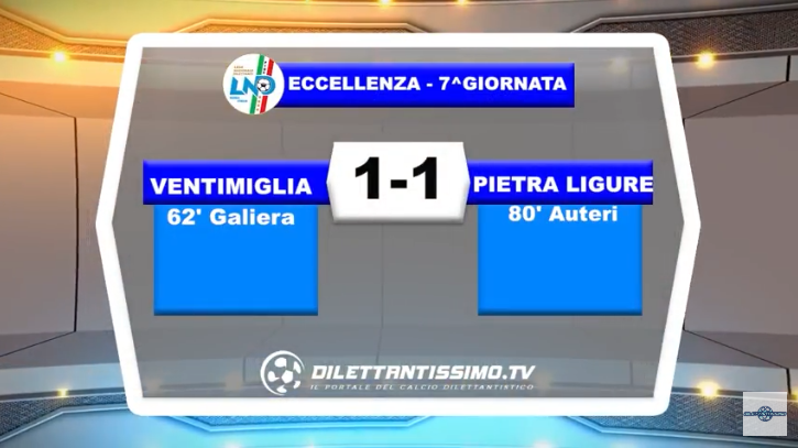 VIDEO – Eccellenza: Il servizio di Ventimiglia-Pietra Ligure 1-1