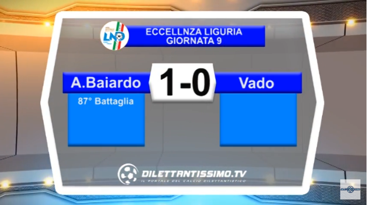 VIDEO – Eccellenza: Il servizio di Baiardo-Vado 1-0