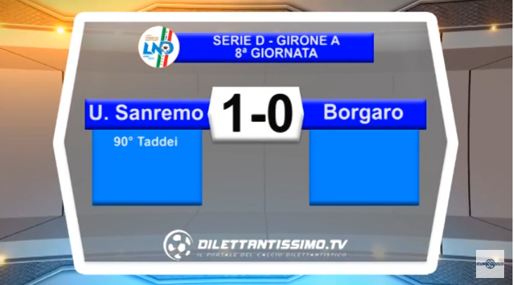 VIDEO – SERIE D: Il servizio di Sanremese-Borgaro Nobis 1-0