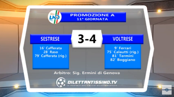 VIDEO – Promozione A: Il servizio di Sestrese-Voltrese 3-4