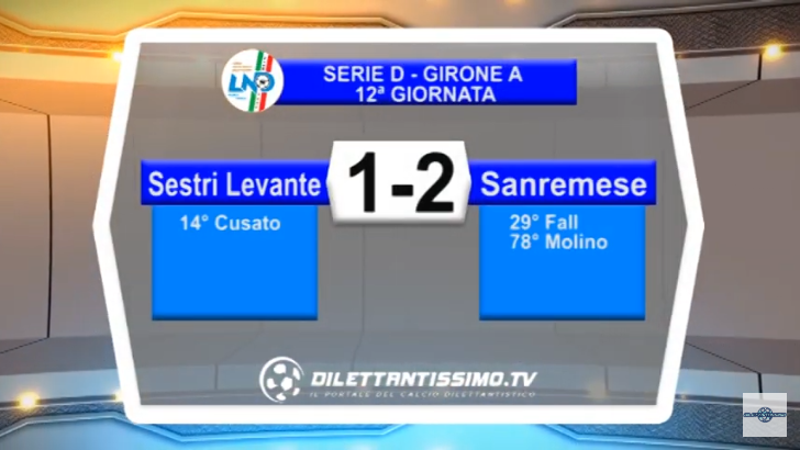 VIDEO – Serie D: Il servizio di Sestri Levante-Sanremese 1-2