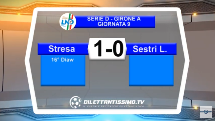 VIDEO –  Serie D: Il servizio di Stresa-Sestri Levante 1-0