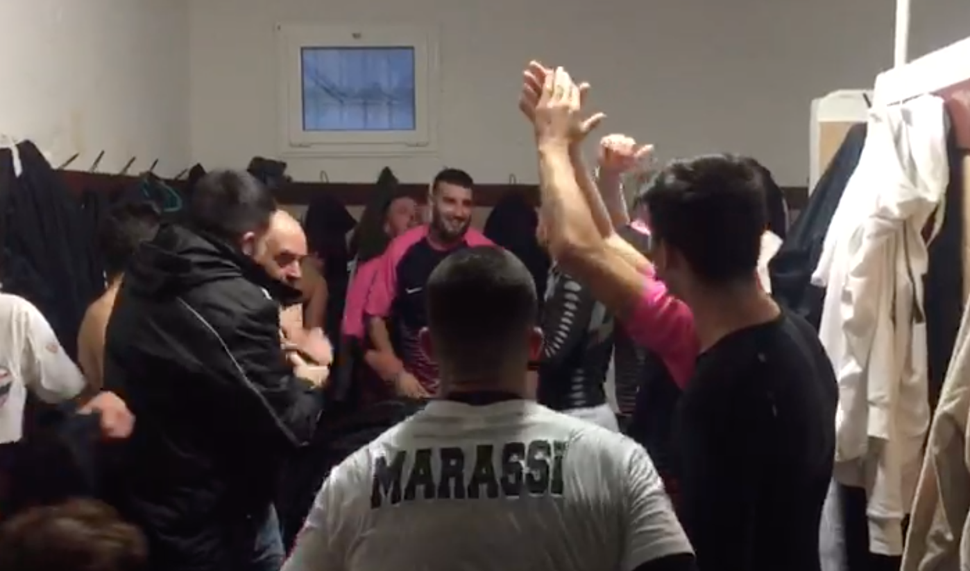 MARASSI-COGORNESE: l’intervista a Ghiglia e la festa nello spogliatoio