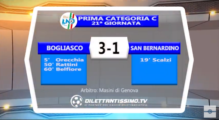 VIDEO – Prima C: Il servizio di Bogliasco-San Bernardino 3-1