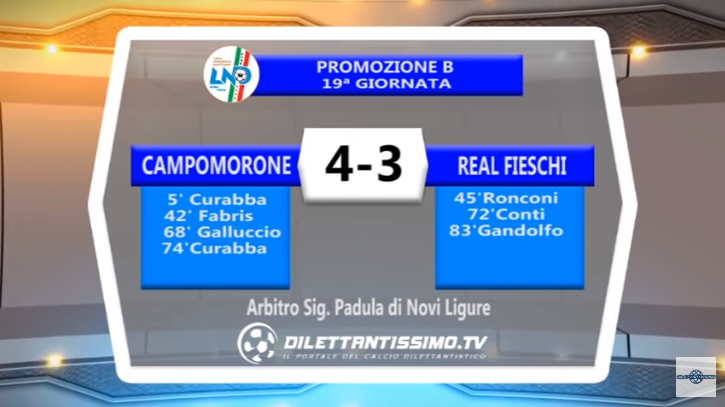 VIDEO – Promo B: Il servizio di Campomorone S.O. – Real Fieschi 4-3