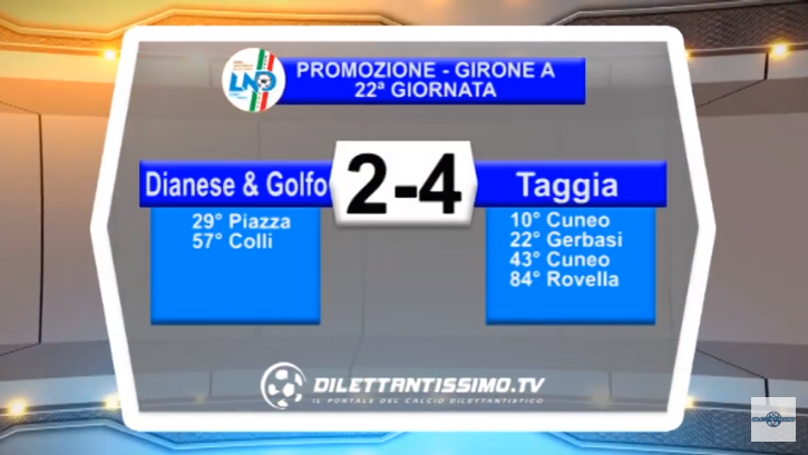 VIDEO – Promozione A: Il servizio di Dianese&Golfo-Taggia 2-4