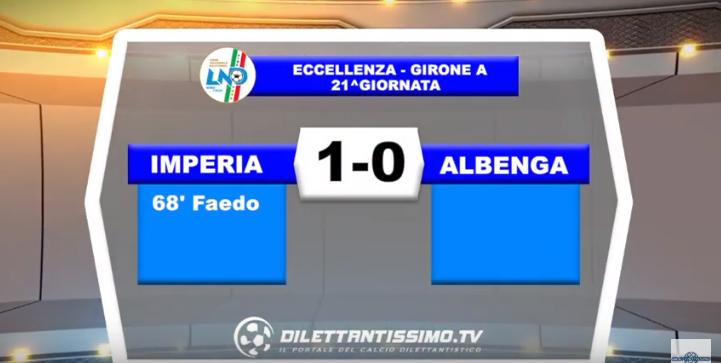 VIDEO – Eccellenza: Il servizio di Imperia-Albenga 1-0