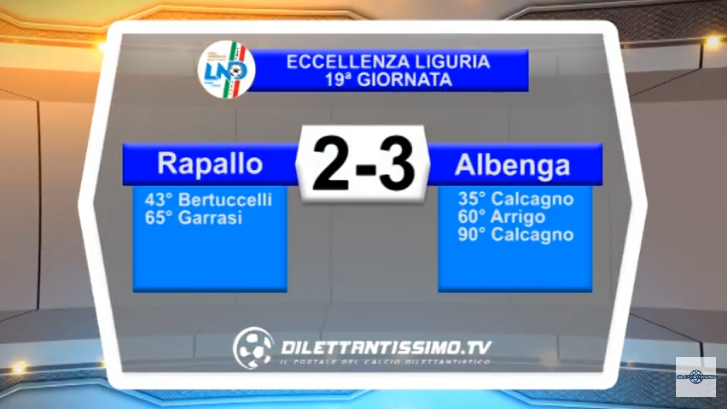 VIDEO – Eccellenza: Il servizio di Rapallo-Albenga 2-3