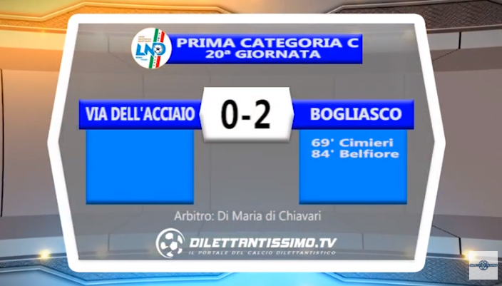 VIDEO – Prima C: Il servizio di Via Acciaio-Bogliasco 0-2