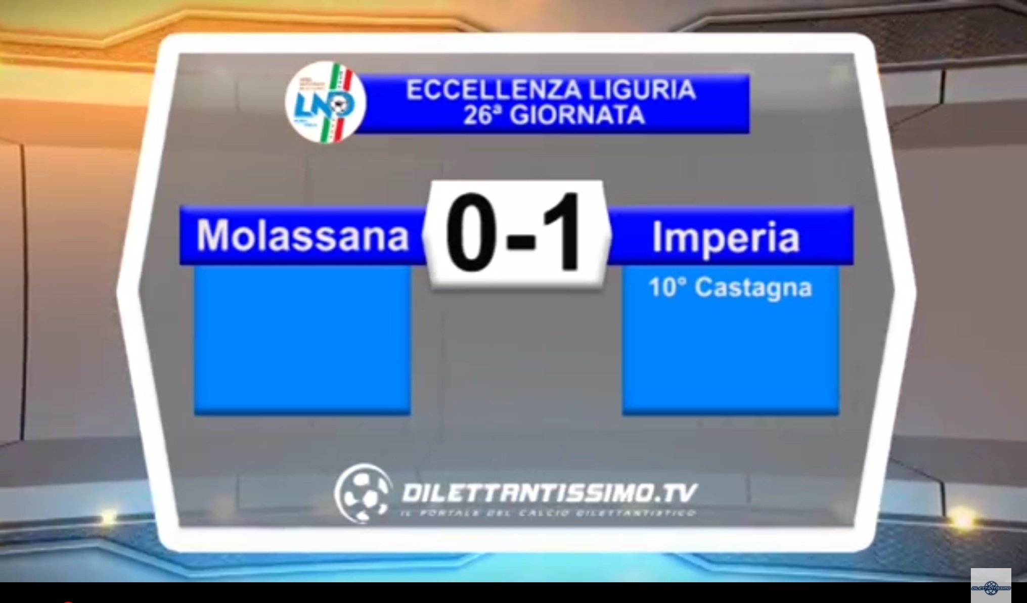 Video: MOLASSANA – IMPERIA 0-1. Highlights e intervista