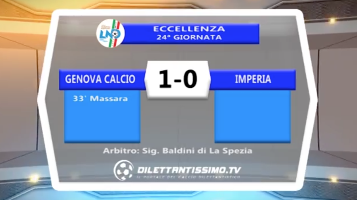 VIDEO – Eccellenza: il servizio di GENOVA CALCIO-IMPERIA 1-0