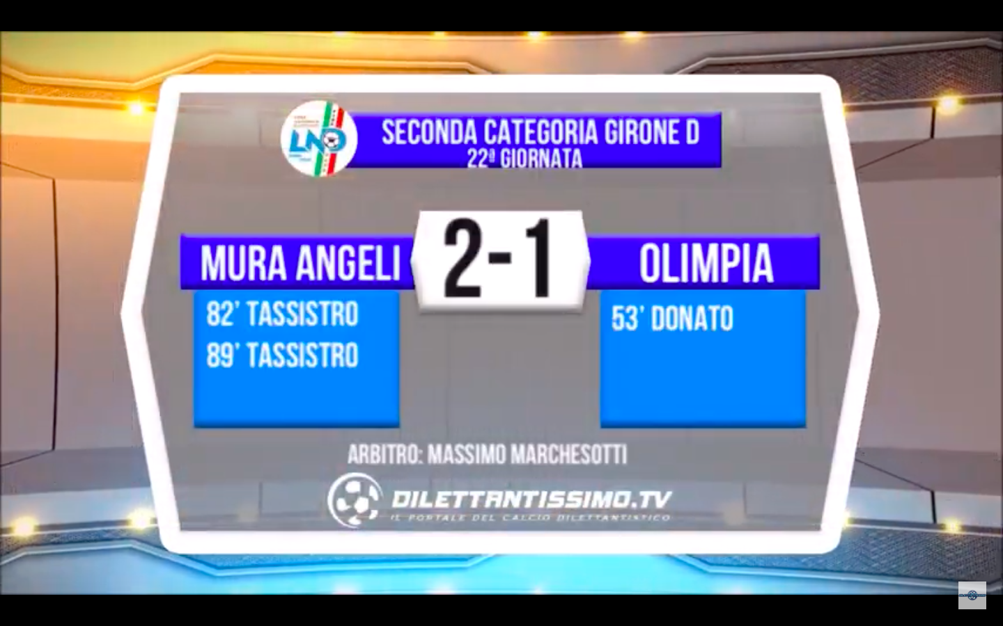 VIDEO – MURA ANGELI-OLIMPIA 2-1: il servizio e l’intervista a Tassistro