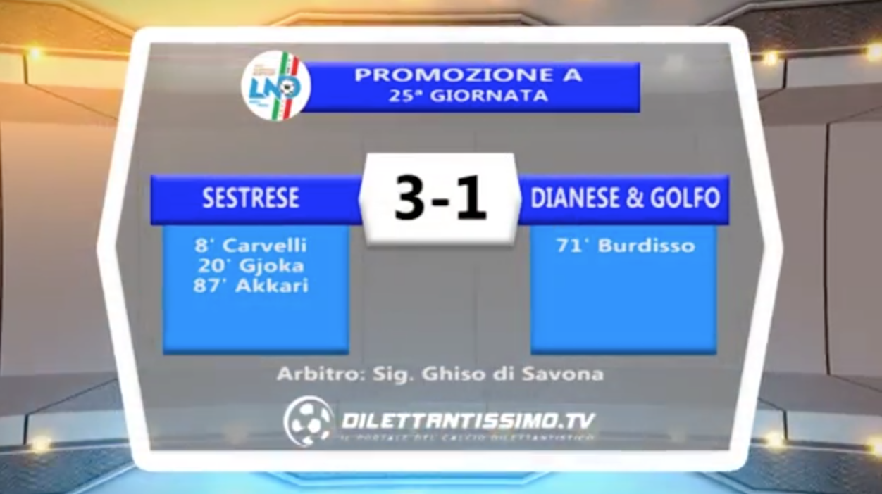 VIDEO – SESTRESE-DIANESE&GOLFO 3-1: il servizio e le interviste