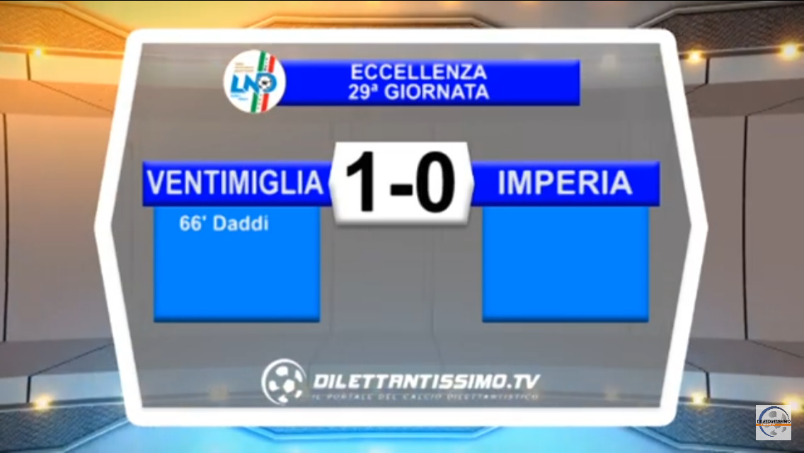 VIDEO: VENTIMIGLIA-IMPERIA 1-0