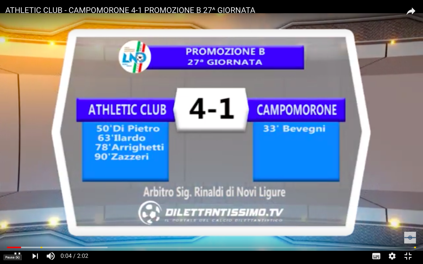 VIDEO: ATHLETIC – CAMPOMORONE 4-1. Highlights e interviste