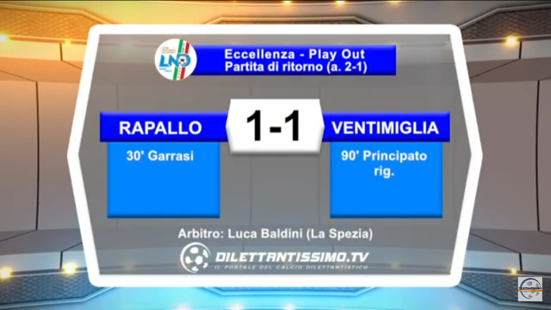 VIDEO: RAPALLO – VENTIMIGLIA 1-1 ritorno Play Out