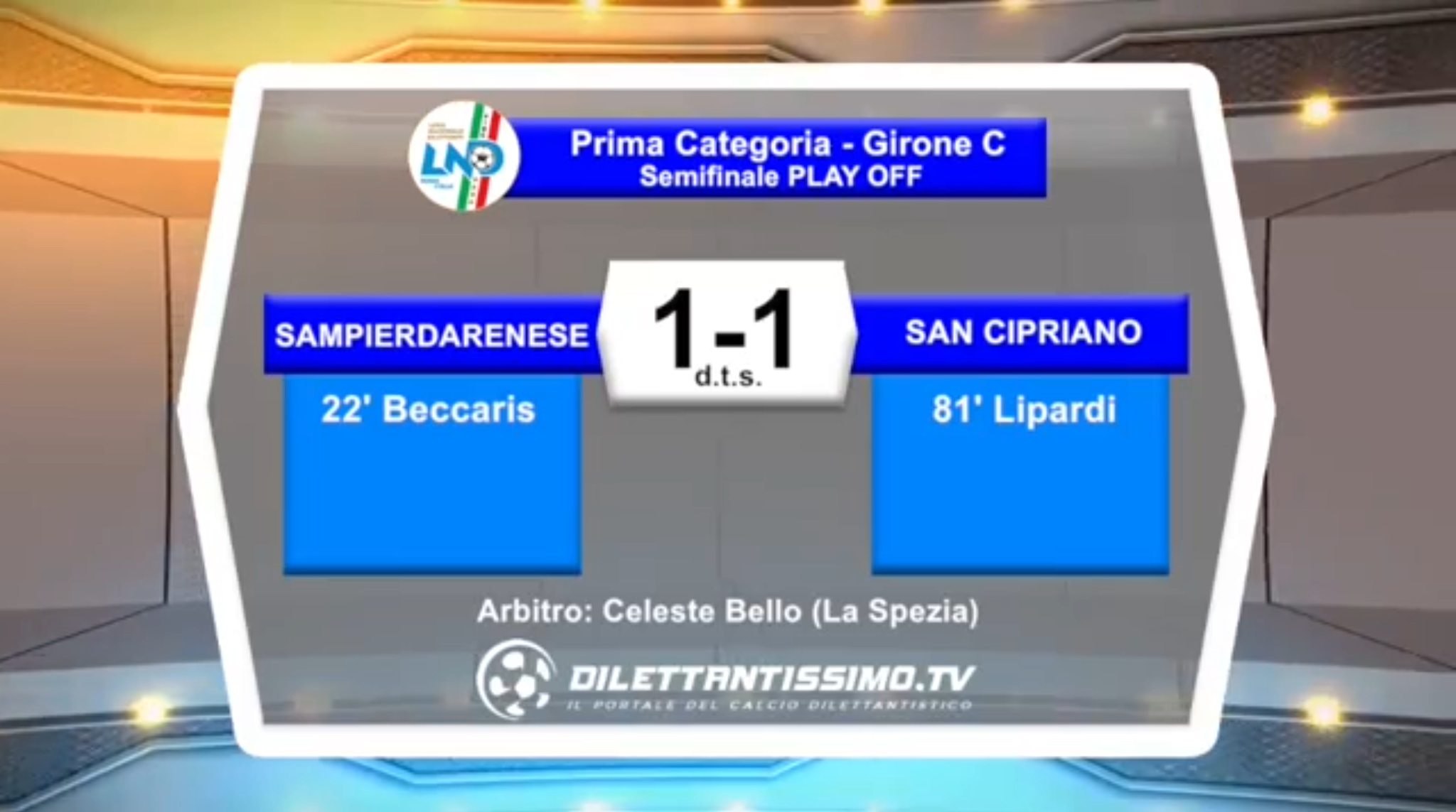 VIDEO: SAMPIERDARENESE-SAN CIPRIANO 1-1 Highlights + interviste