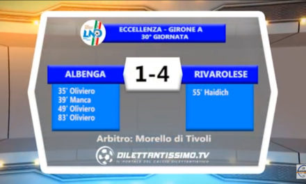 VIDEO: ALBENGA – RIVAROLESE 1-4. Highlights + Intervista
