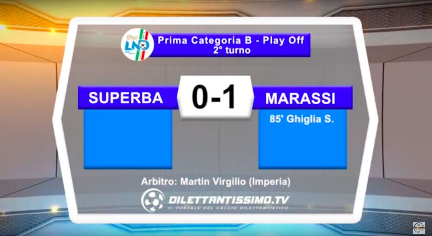 SUPERBA – MARASSI 0-1 FINALE PLAY OFF Prima Categoria B Highlights + Interviste