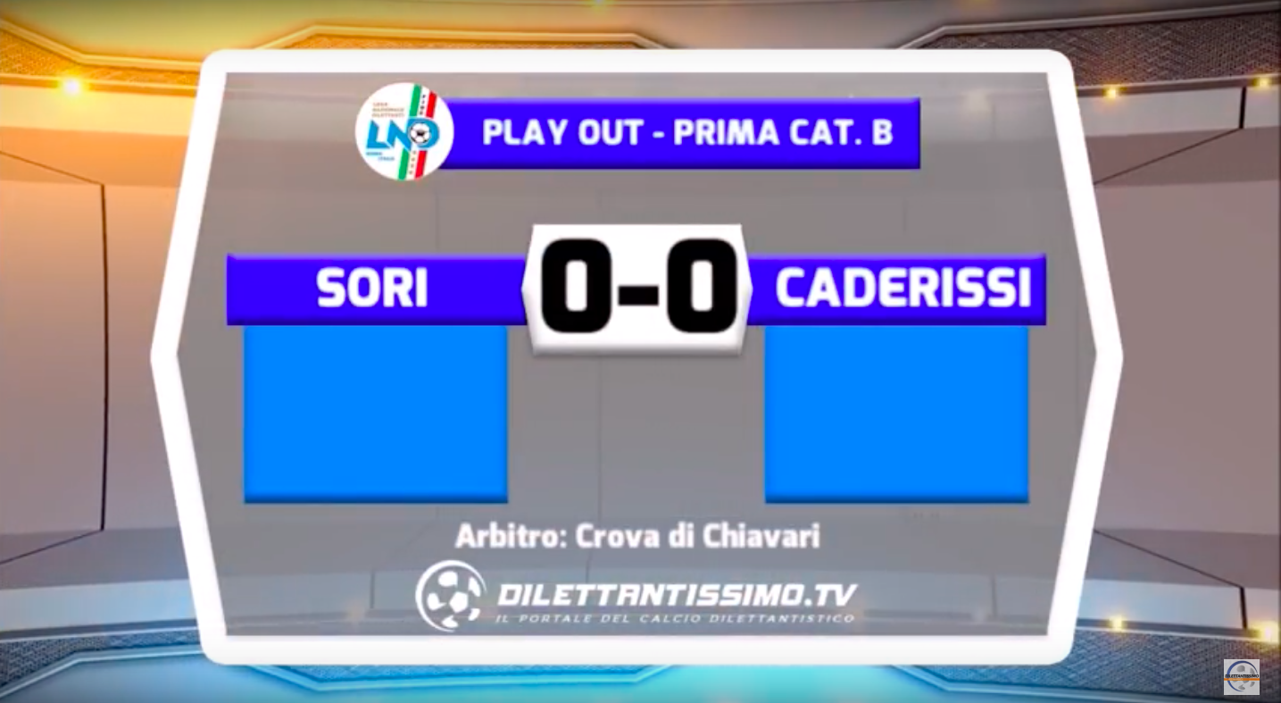 SORI – CA DE RISSI 0-0 FINALE PLAY OUT PRIMA CATEGORIA B