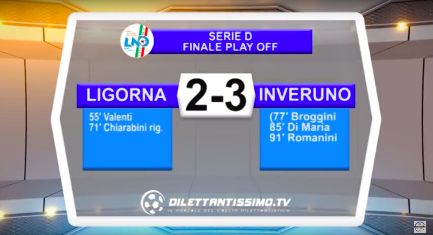 LIGORNA – INVERUNO 2-3 PLAY OFF SERIE D