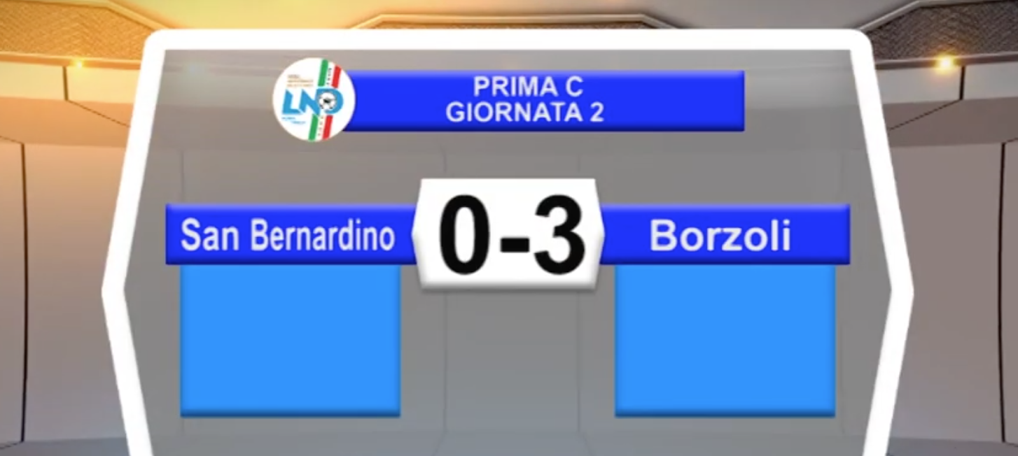 video – SAN BERNARDINO-BORZOLI 0-3: Highlights