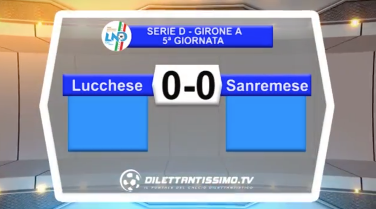 video – LUCCHESE-SANREMESE: Highlights