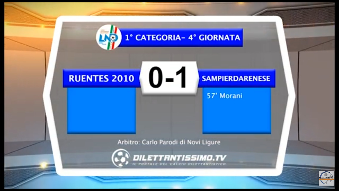 RUENTES – SAMPIERDARENESE 0-1 Highlights