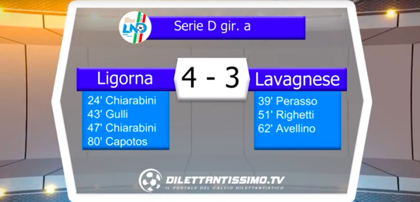 LIGORNA – LAVAGNESE: Highlights della partita