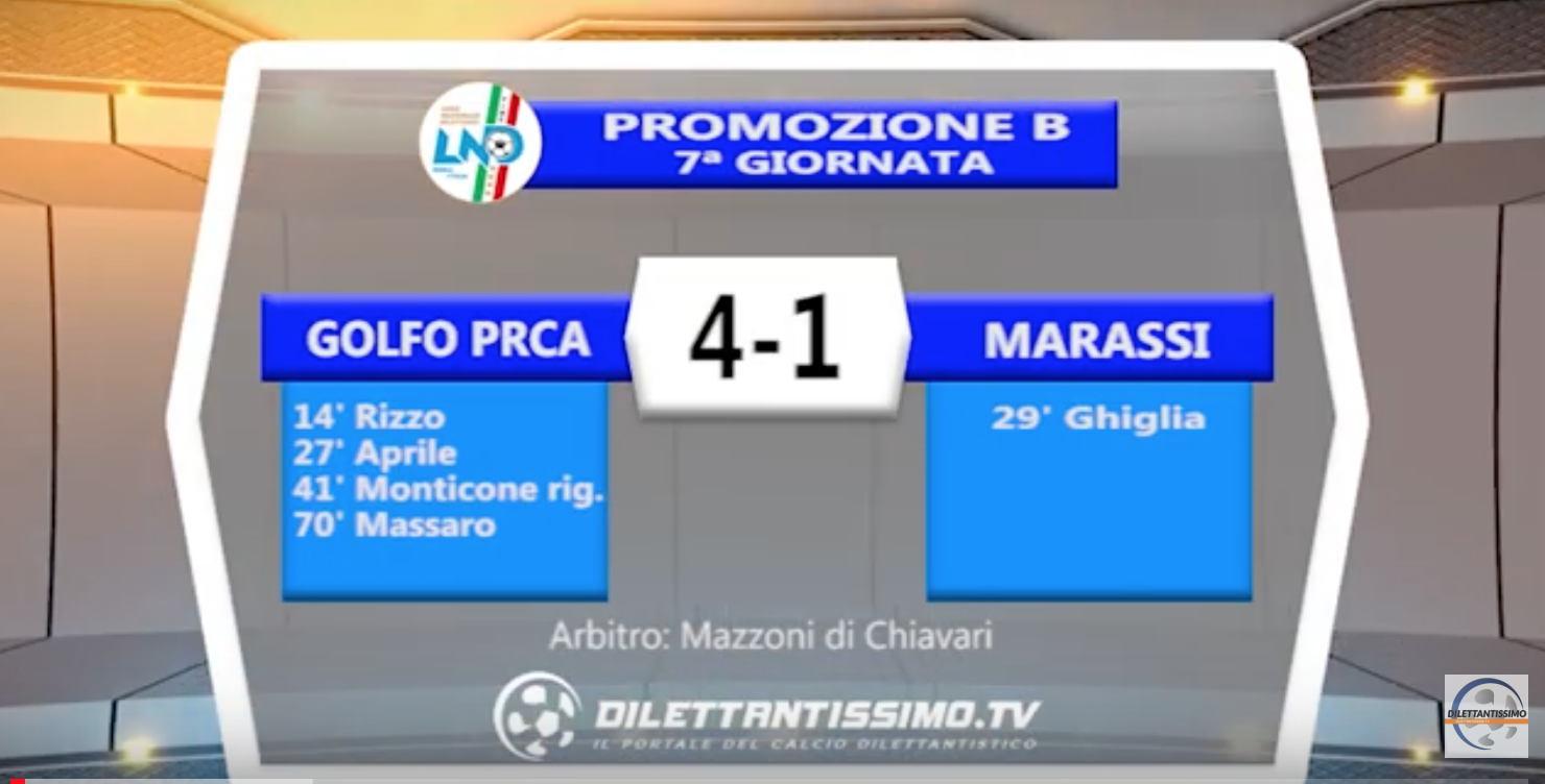 VIDEO – GOLFO PRCA-MARASSI 4-1: le immagini del match e le interviste