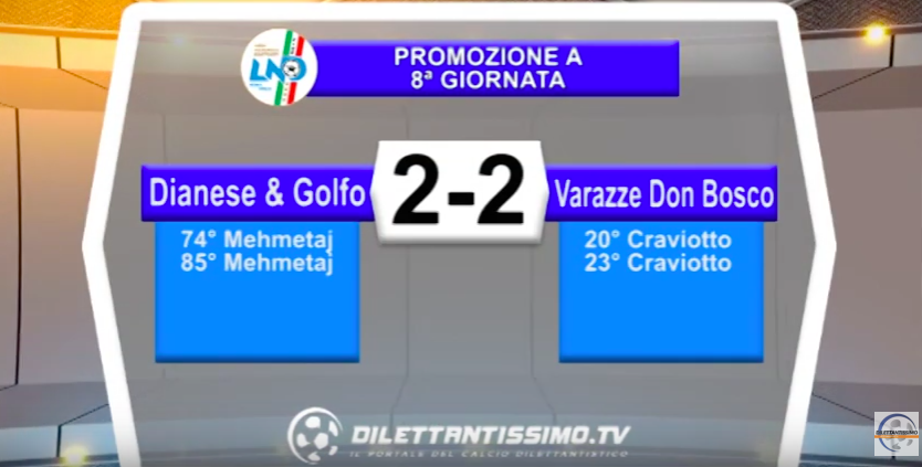 DIANESE & GOLFO – VARAZZE DON BOSCO 2-2: Highlights della partita