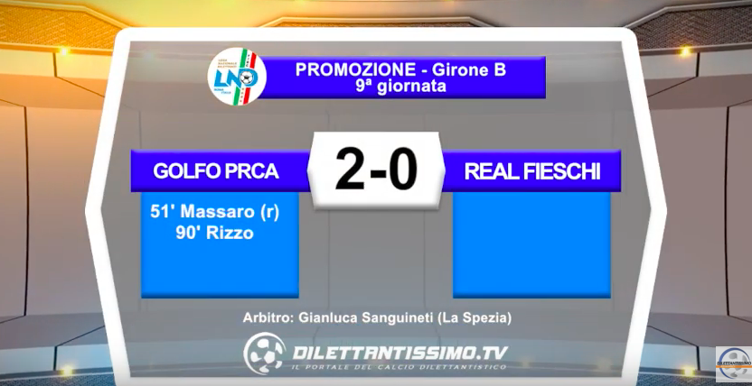 GOLFO PRCA – REAL FIESCHI 2-0: Highlights della partita