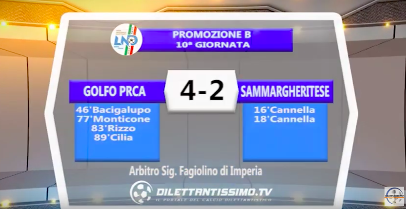 GOLFO PRCA – SAMMARGHERITESE 4-2: Highlights della partita + Interviste