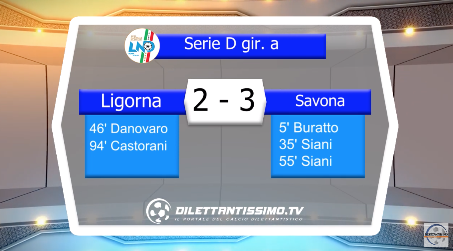 VIDEO – LIGORNA – SAVONA 2-3: le immagini del match