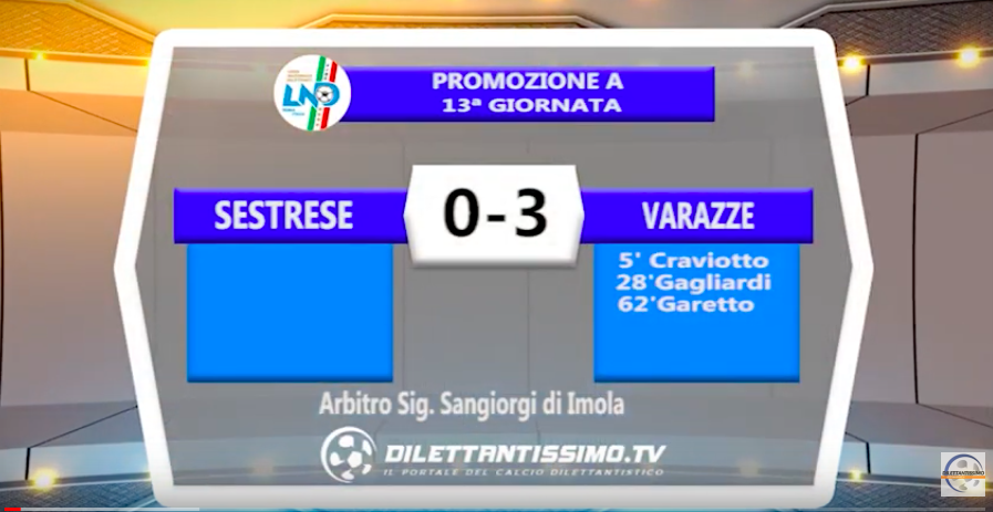 SESTRESE – VARAZZE 0-3: Highlights della partita + interviste