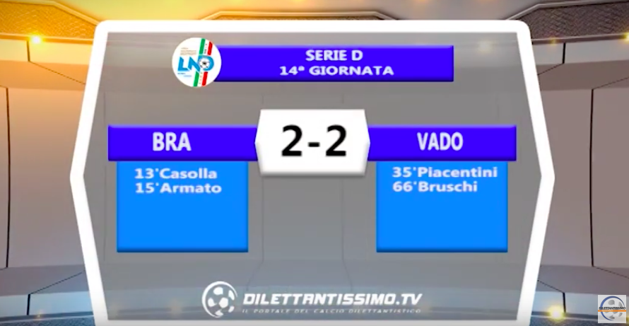 BRA – VADO 2-2: Highlights della partita