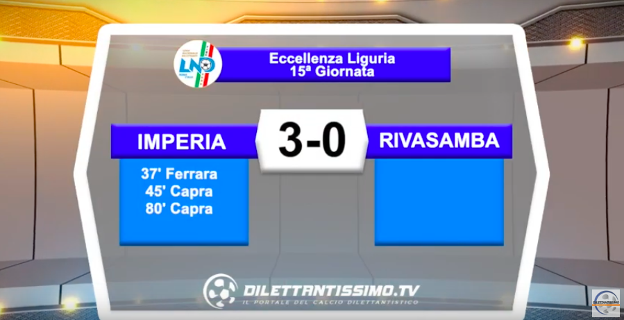 IMPERIA – RIVASAMBA 3-0: Highlights della partita + interviste