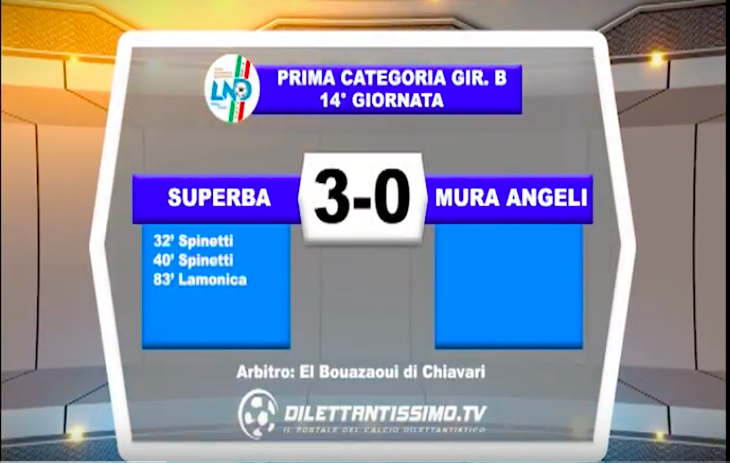 SUPERBA – MURA ANGELI 3-0: Highlights della partita + interviste