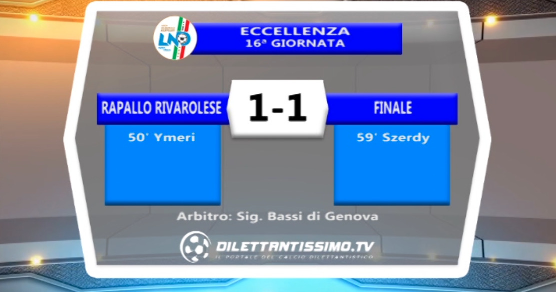 RAPALLO RIVAROLESE – FINALE 1-1: HIGHLIGHTS DELLA PARTITA