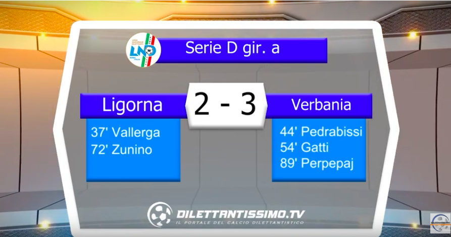 LIGORNA – VERBANIA 2-3: Highlights della partita
