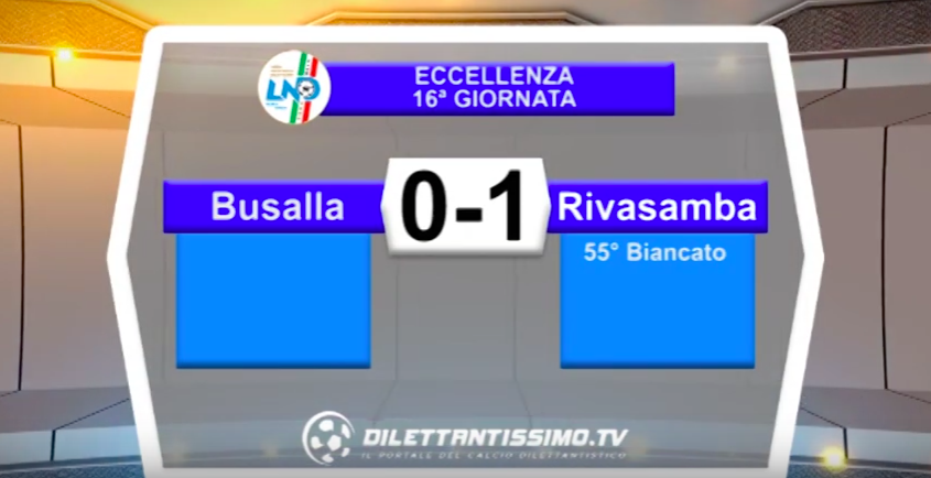 BUSALLA – RIVASAMBA 0-1: HIGHLIGHTS DELLA PARTITA