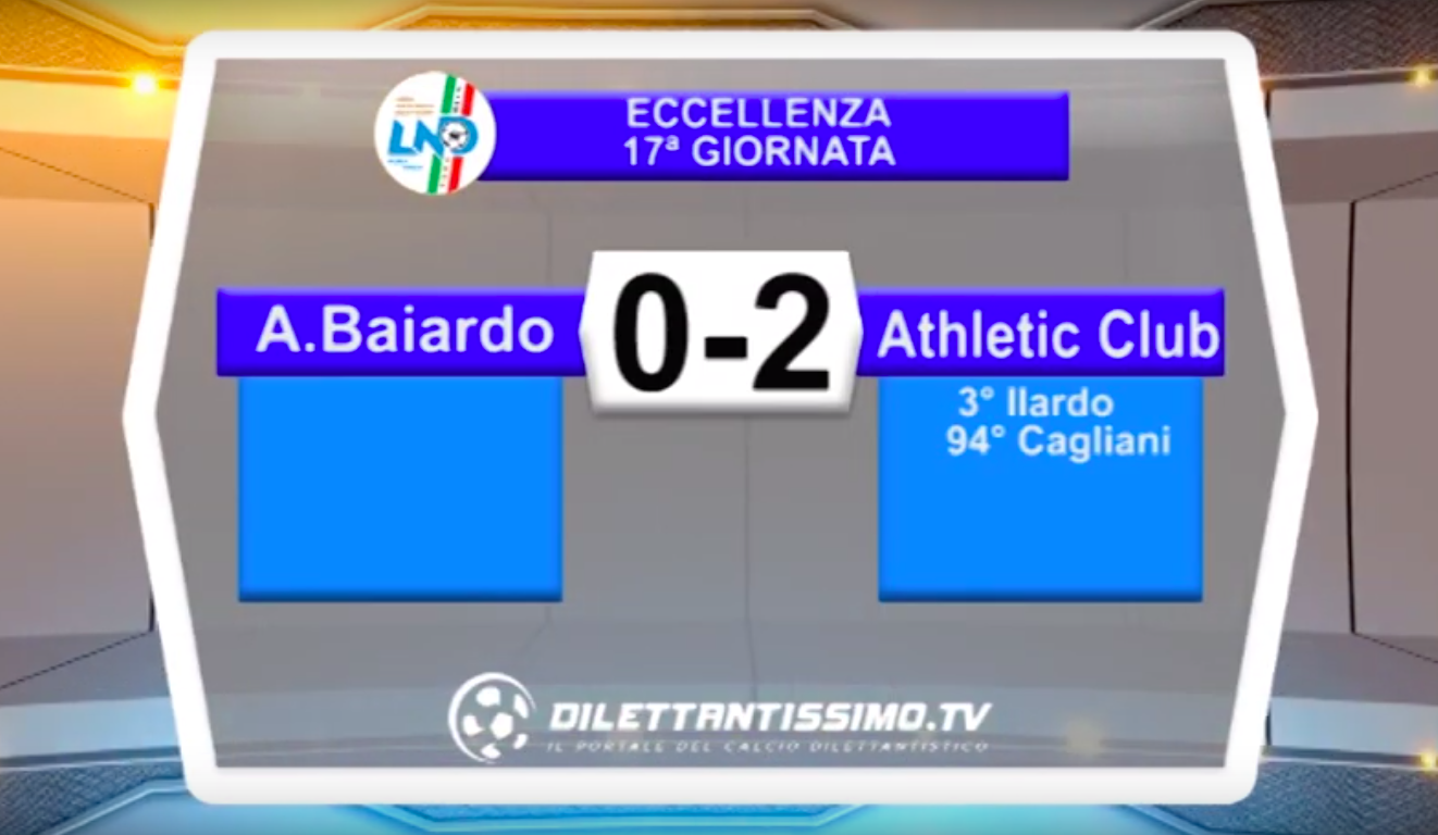 BAIARDO-ATHLETIC 0-2: HIGHLIGHTS DELLA PARTITA E MOVIOLA