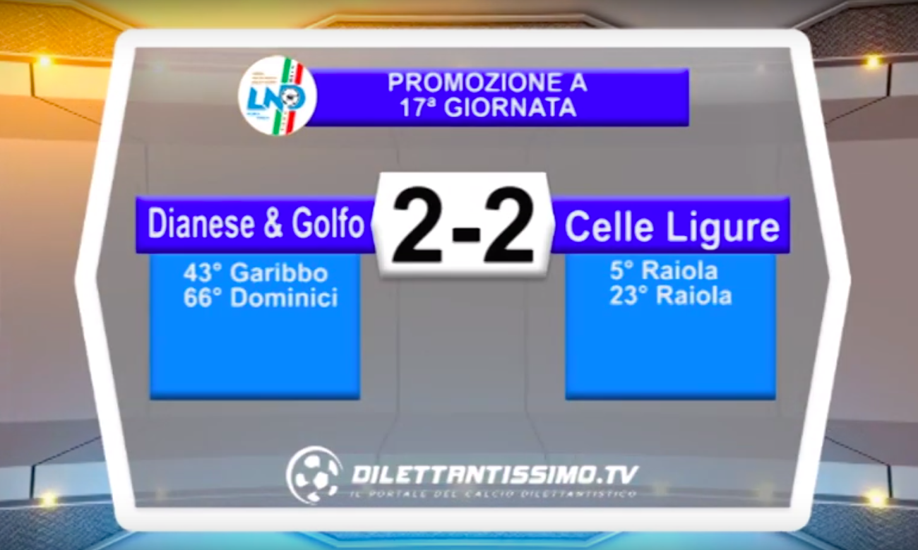 DIANESE&GOLFO-CELLE 2-2: HIGHLIGHTS DELLA PARTITA