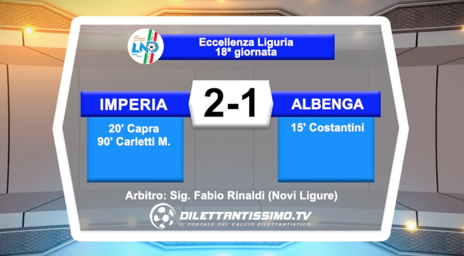 IMPERIA – ALBENGA 2 – 1: HIGHLIGHTS DELLA PARTITA + INTERVISTE