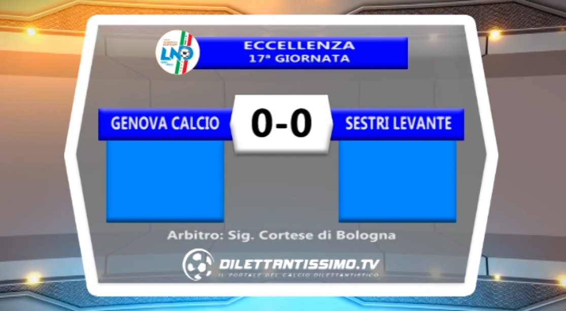 GENOVA CALCIO – SESTRI LEVANTE 0-0: HIGHLIGHTS DELLA PARTITA + INTERVISTE