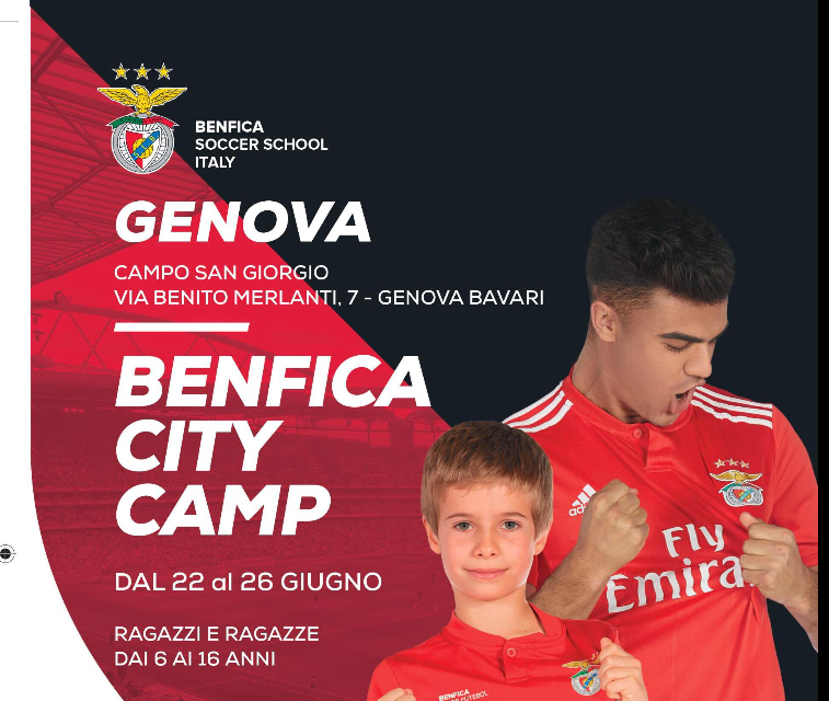 Il Benfica sbarca a Bavari con il city camp!