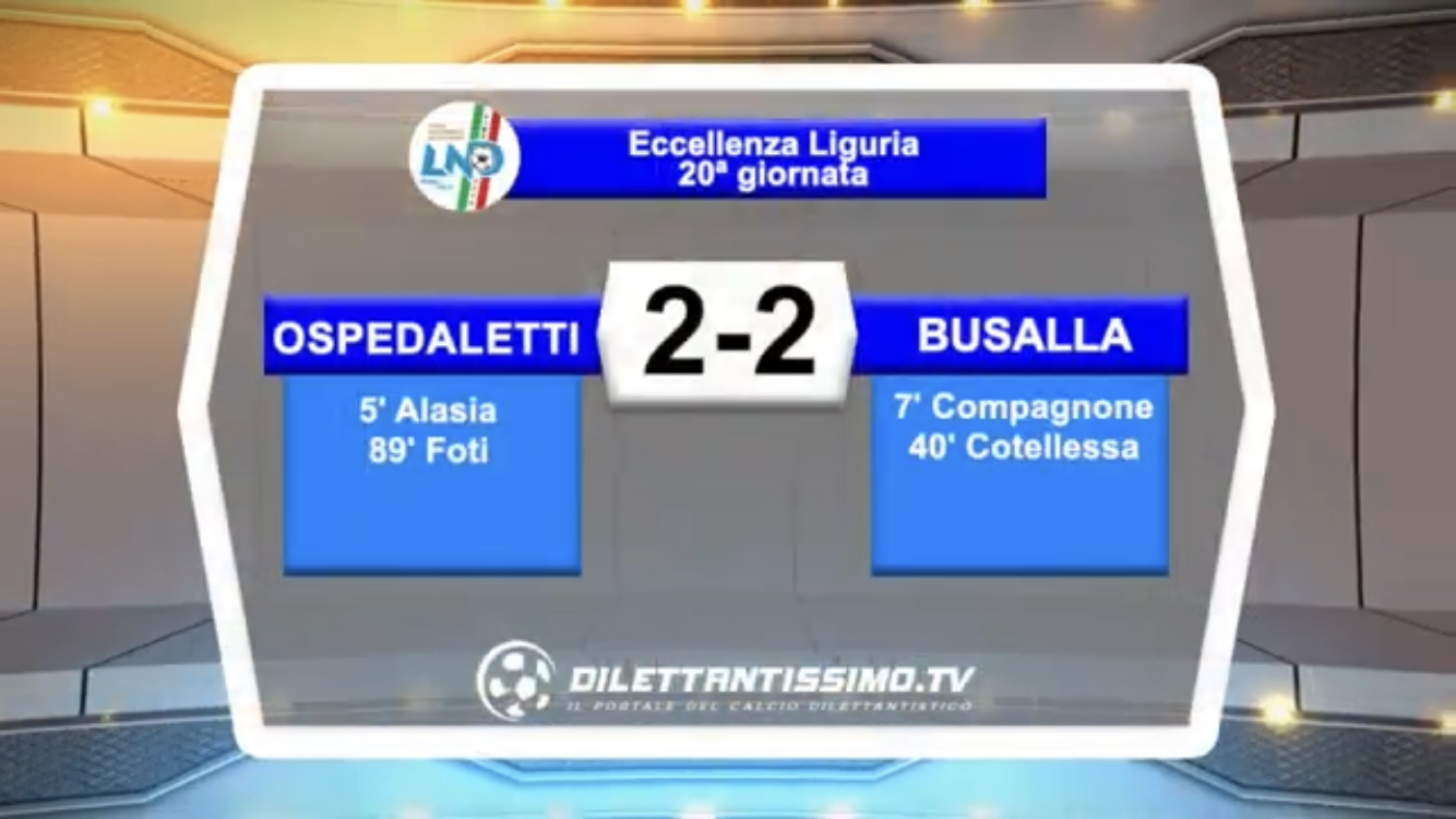 OSPEDALETTI-BUSALLA: HIGHLIGHTS DELLA PARTITA