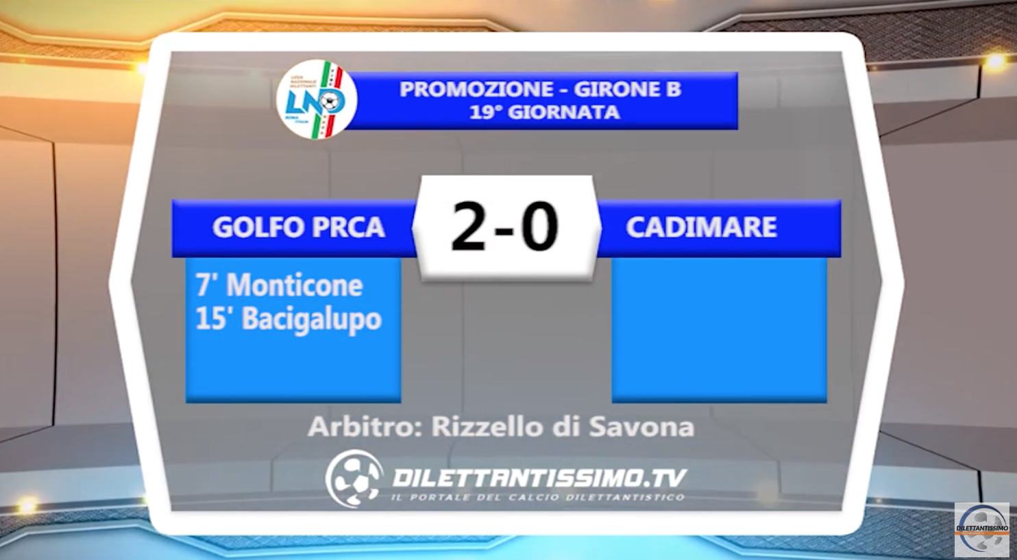 GOLFO PRCA – CADIMARE 2-0: HIGHLIGHTS DELLA PARTITA + INTERVISTE